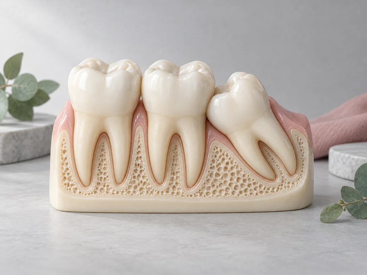 Illustration de synthèse : Extraction des dents de sagesse