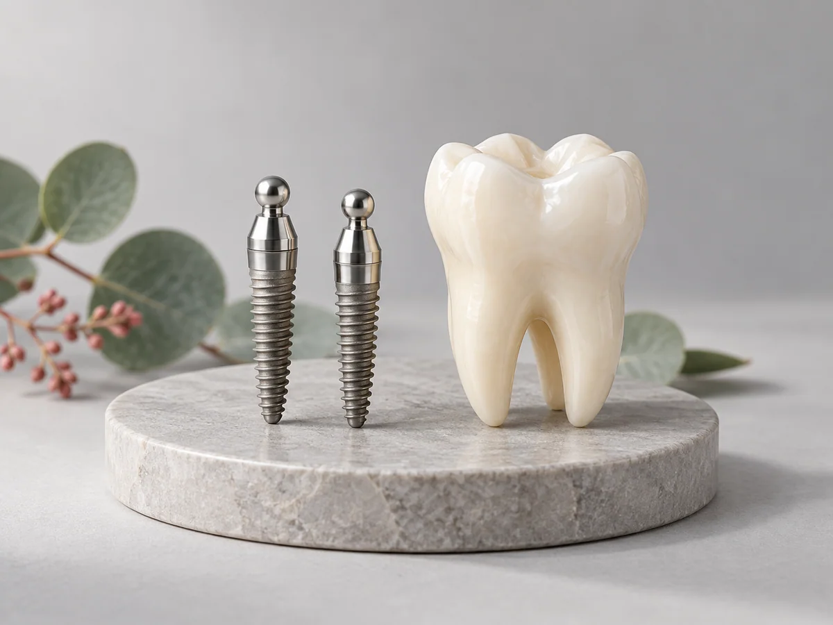 Conceptual illustration: Mini dental implants